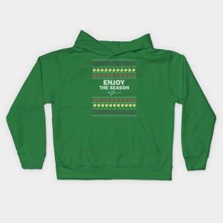 Tanner Zipchen - Enjoy the Season (Holiday Sweater) Kids Hoodie